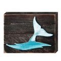 Designocracy Whales in Frame Rustic Wooden Art G98516S224